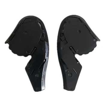 1 пара комплектов для ремонта опорной пластины поворотного щитка шлема Черный для MT 3 Jet N0HF