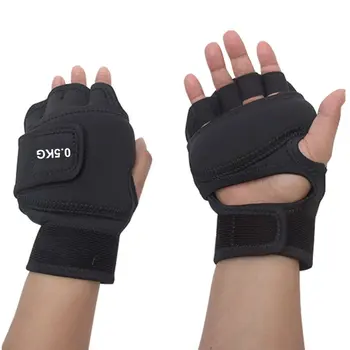 1 пара мужских женских утяжеленных перчаток для занятий в тренажерном зале на каждый день Дышащая защита рук со слоем мягкого железа 1,5 кг Для фитнеса Тхэквондо Силовые тренировки