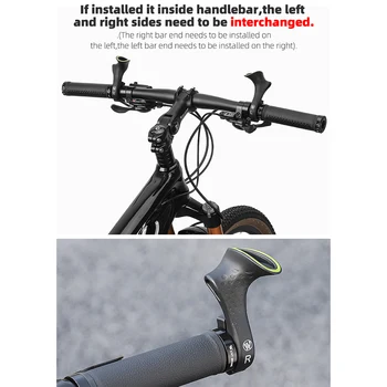 1 пара рулей для горных велосипедов Сверхлегкий 22,2 мм Универсальные концы внутренней перекладины велосипеда Эргономичный дизайн для велосипедных аксессуаров
