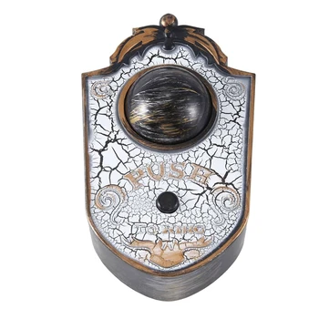 1 ШТ. Дверной звонок, отличное привлекательное украшение из ПВХ с батарейным питанием, дверной звонок для дома, дверной звонок для Хэллоуина, дверной звонок для глаз