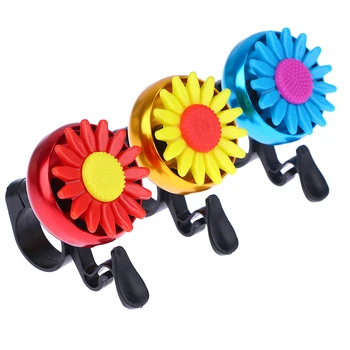 1 шт. разноцветный детский забавный велосипедный звонок, ромашки из цветка Маргаритки, детские велосипедные кольца из сплава, сигнализация на руль