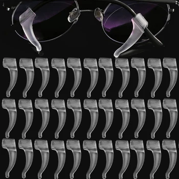 10 пар / комплект Силиконовых ушных крючков для очков, наконечников для очков, противоскользящего держателя, ушного крючка для солнцезащитных очков, аксессуара для очков