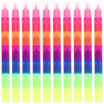 10 шт. цветных ручек, раскрашивающих принадлежности для скрапбукинга, кубики, маркер для художников, пластиковые граффити, эстетика для детей