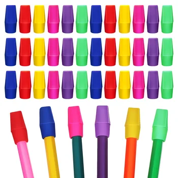 120 Шт цветных карандашей оптом, ластики для учителя, Кепка, канцелярские принадлежности для офиса, Tpr, классная комната
