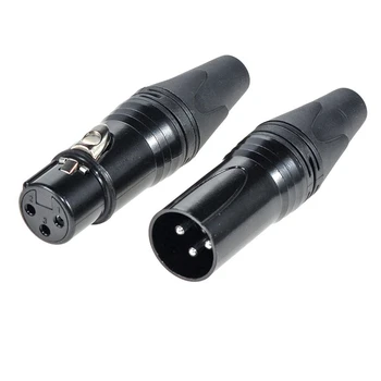 15 пар разъемах XLR и DMX 3-контактный микрофон аудио кабель штекер на XLR разъемы мужской и женский микрофон змея вилка разъемы кабеля простота в использовании