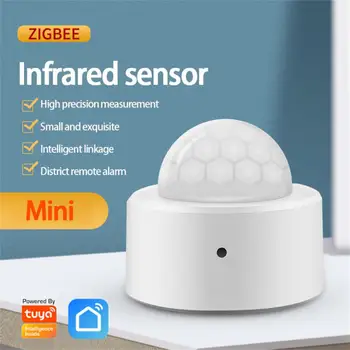 2 В 1 Датчик движения ZigBee Tuya PIR Беспроводной светочувствительный датчик Инфракрасный датчик движения человеческого тела Smart Life Home Security