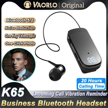 2023 K65 Мини Беспроводная Bluetooth Гарнитура громкой связи Напоминание О Звонке Вибрация Спортивный Зажим Драйвер Auriculares Наушники F910 F920 F990