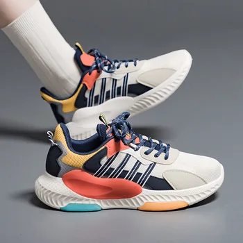 2023 Мужские кроссовки для бега, легкая спортивная обувь, дышащие кроссовки из сетки, нескользящие уличные кроссовки для пары, обувь для тренировок