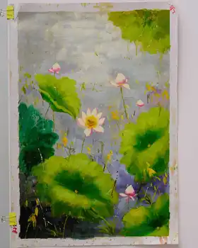 2431Ann-Тюльпан diy цифровая картина маслом масляная живопись акриловая цветочная живопись взрыв ручная пейзажная живопись