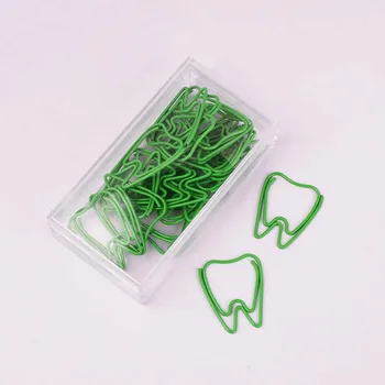 25шт скрепок для планировщика зубов, закладки для стоматолога, металлическая скрепка для бумаг / зеленые скрепки для папок, канцелярские принадлежности, Midori Clip Planner