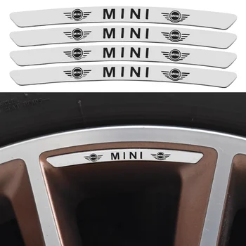 4/8 шт 3D Значок Ступицы Колеса Автомобиля Наклейка С Авто Логотипом Декор Наклейка Для MINI Cooper One S R50 R53 R56 R60 F55 F56 F54 Аксессуары JCW