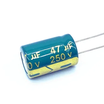 50 шт./лот алюминиевый электролитический конденсатор 250 В 47 мкФ размер 13 *20 47 МКФ 20%
