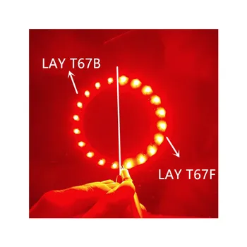 50ШТ LAY T67F 3528 двухцветный светодиод янтарно-красный + желтый PLCC-4 50 МА (более яркий, чем LAY T67B) ОБРАТНОЙ полярности