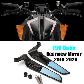 790 Duke 790 Мотоциклетные стелс-зеркала Ветровое стекло Зеркало заднего вида с регулировкой на 360 градусов Спортивные боковые зеркала для 790 DUKE 2018-2020