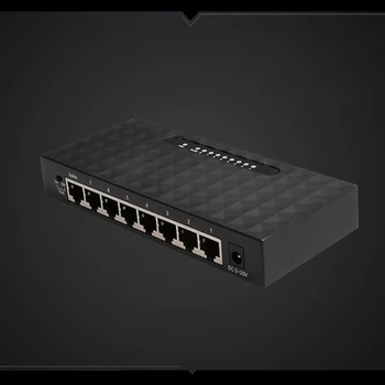 8-портовый гигабитный коммутатор Ethernet Smart Switcher Высокопроизводительный сетевой коммутатор 1000 Мбит / с, концентратор RJ45, Интернет-инжектор