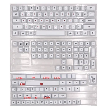 83XC 158 Клавиш Дневные Тематические Колпачки Для клавиш Сублимацией Красителя PBT Персонализированный Вишневый Колпачок Для Механической Клавиатуры Cherry MX для клавиши C