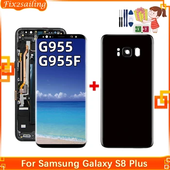 AMOLED ЖК-Дисплей Для Samsung Galaxy S8 plus G955fd G955F G955 Без рамки/С Рамкой ЖК-дисплей С Сенсорным экраном Оцифрован на 100% Протестирован
