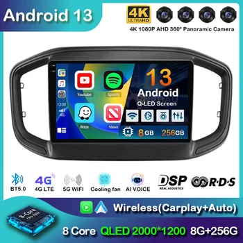 Android 13 CarPlay Auto WIFI + 4G Для Fiat Strada 2020 2021 2022 Автомобильный Радио Мультимедийный Видеоплеер GPS Навигация Стерео Аудио DSP