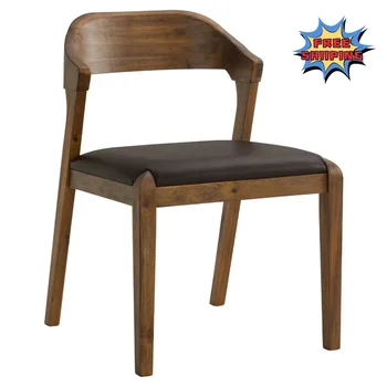 Boraam Rasmus Обеденный стул из искусственной кожи и дерева, мебель для кухни и столовой