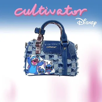 Disney New Stitch Оригинальная женская сумочка люксового бренда, модная женская сумка-мессенджер на одно плечо, мультяшная сумочка большой емкости