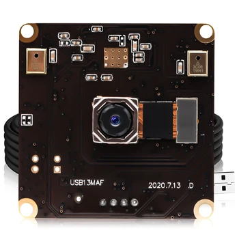 ELP 13MP Объектив с Автофокусировкой Без Искажений IMX214 30 кадров в секунду Широкоугольный 3840x2880P Модуль USB-камеры с Автофокусировкой для Промышленного Применения