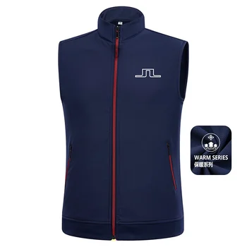 J, мужская жилетка для гольфа, осенне-зимняя спортивная одежда для гольфа, мужской флисовый жилет, модная теплая куртка #2201
