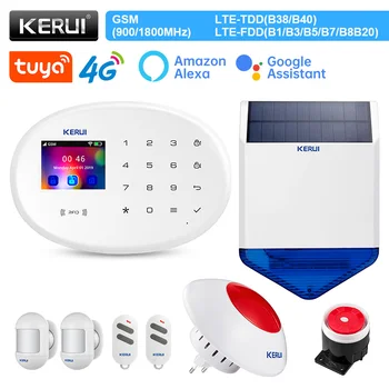 KERUI Охранная Сигнализация для Дома Tuya Smart W204 4G и WIFI Сигнализация с Домашними Аксессуарами Motion Senso