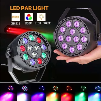 Led Par Light 12x3W DJ Party Lights RGBW Disco Effect Сценическое Освещение С 8 Каналами Для Украшения Атмосферы Сцены