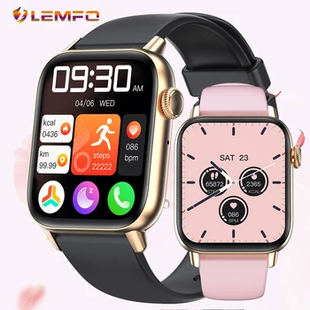 LEMFO QS08 Смарт-часы для женщин и мужчин 2023 Smartwatch Dial Call Bluetooth Call Music Смарт-часы для Android IOS Фитнес-трекер