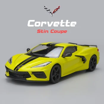 Maisto 1:24 Corvette Stingray Coupe C8 Легкосплавные Автомобильные Изделия и Игрушечные Транспортные Средства Модель Автомобиля Миниатюрная Масштабная Модель Автомобиля Игрушки Для Детей