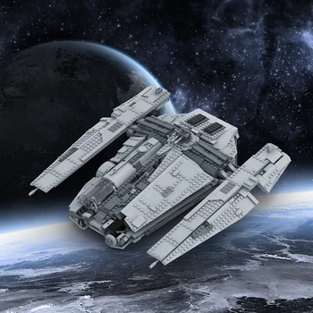 MOC Space Wars Fondored Haulcraft Космический корабль Боевой дирижабль Истребитель Строительные блоки Самолет Истребитель Кирпичи Игрушки для мальчиков Подарки