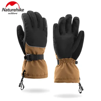 Naturehike GL13 Теплые Перчатки Для верховой езды Теплые Уличные Перчатки Мужские Зимние Походные Ветрозащитные Перчатки для защиты от холода Ultralight NH21FS081