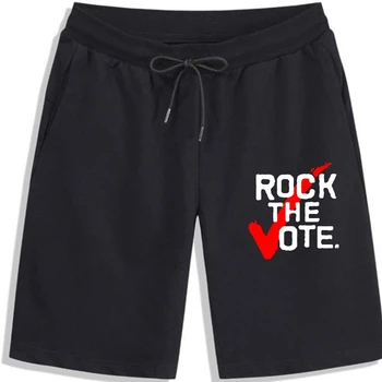 New Rock The Vote Винтажные ретро Мужские шорты для мужчин, шорты из чистого хлопка, летние шорты в летнем стиле