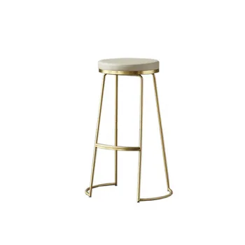 OK Nordic wind сетка для стульев чистая красная выдолбленная мода золотой обеденный стул со спинкой стул туалетный табурет железный художественный креативный дом