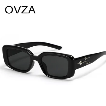 OVZA 2023 Новые модные прямоугольные очки для женщин 2023 Солнцезащитные очки в узкой оправе для мужчин, прочные аксессуары для защиты от ультрафиолета S2019