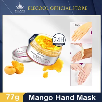 RtopR 50 г Манго-маска для рук, Отбеливающий воск для рук, Увлажняющий, восстанавливающий, Отшелушивающий мозоли, пленка, Антивозрастной крем для кожи рук