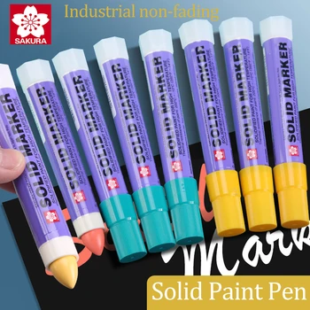 Sakura Solid Paint Pen XSC Промышленные Металлические маркеры Высокотемпературная Водонепроницаемая Масляная Строительная Маркерная ручка, не выцветает Posca