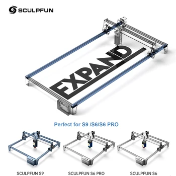 Sculpfun S9 Engraver Комплект Расширения Зоны Гравировки для Лазерного Гравировального Станка S6/S6pro/S9 Быстрая Сборка Цельнометаллического