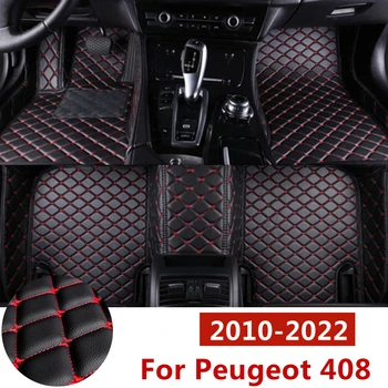 SJ XPE ALL Weather Custom Подходит Для Peugeot 408 2010-2022 Автомобильные Коврики Для Пола Спереди и сзади FloorLiner Styling Автозапчасти Коврик Для Ковра
