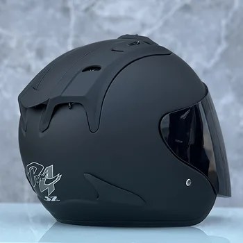 SZ-Ram4, Матовый черный полушлем, женский и мужской шлем для летнего сезона, Мотоциклетный гоночный шлем, одобренный ЕЭК, Casco Casque