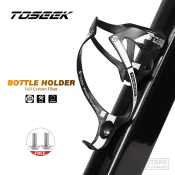 TOSEEK Super Light 24g VVX, полностью Карбоновый Держатель для бутылки с водой для дорожного / Горного велосипеда, Клетка для бутылки для велосипеда, 3K Матовый