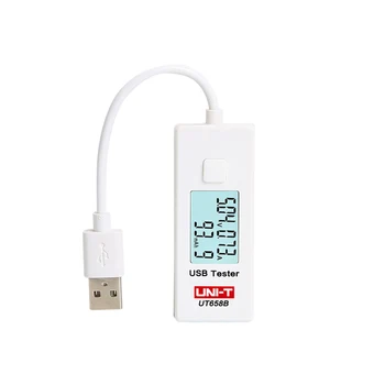 UNI-T UT658B USB Тестер Вольтметр Амперметр Цифровой Вольтметр Зарядный ЖК-Монитор Напряжения Измеритель Тока Тестер Емкости