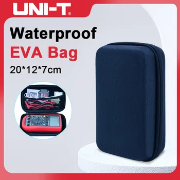 UNI-T Ударопрочная сумка для хранения EVA 20 *12 * 7 см, водонепроницаемый чехол для мультиметра с сетчатым карманом