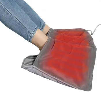 USB-грелка для ног, Электрический Мягкий плюшевый согревающий коврик, Многофункциональная Удобная тепловая грелка для ног, Регулируемый ковер для WinterTool