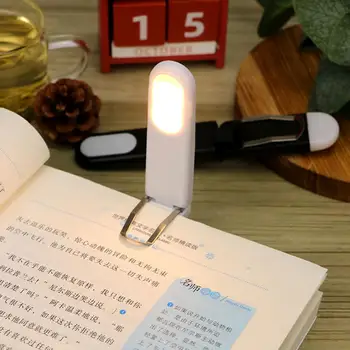 USB перезаряжаемые светодиодный свет книги лампа для чтения защита глаз ночник портативный зажим стол свет закладки читать свет ночника