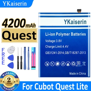 YKaiserin Для телефона Cubot Quest Аккумулятор для мобильного телефона Cubot Quest IP68 Спортивный Прочный Телефон Helio P22 Восьмиядерный 5.5 Bateria