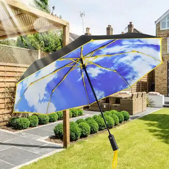Автоматически открывающийся зонт, Ветрозащитный двойной навес, Водостойкий зонт для путешествий
