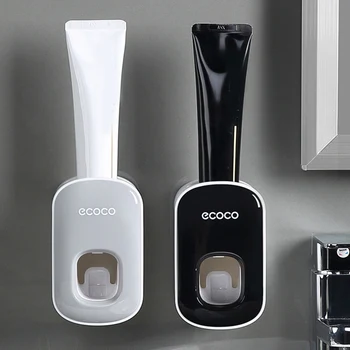 Автоматический дозатор зубной пасты, пылезащитный держатель для зубной щетки, Настенная подставка, Набор аксессуаров для ванной комнаты, Соковыжималка для зубной пасты
