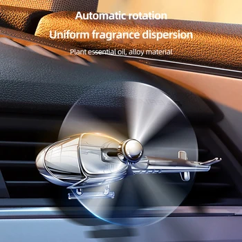 Автомобильный освежитель воздуха, Мини-автомобильный диффузор для парфюмерных масел, очищающий запахи, Вращающийся диффузор для ароматерапии, снимающий стресс для офиса