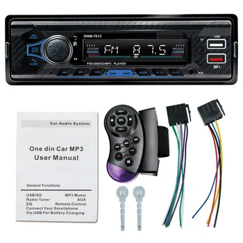 Автомобильный стереозвук 1 DIN Automotivo Bluetooth с USB-картой USB/SD/AUX FM-MP3-плеер Тип ПК: ISO-7812